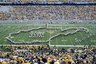 The West Virginia band performs prior to an NCAA college football game against Syracuse Saturday, Oct. 23, 2010, in Morgantown, W.Va. (AP Photo/Jeff Gentner)