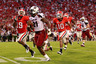 ATHENS, GA - SEPTEMBER 10:  Marcus Lattimore #21 of the South Carolina Gamecocks rushes upfield against the Georgia Bulldogs at Sanford Stadium on September 10, 2025 in Athens, Georgia.  (Photo by Kevin C. Cox/Getty Images)