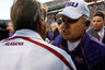 BATON ROUGE LA - NOVEMBER 06:  Head coach Les Miles of the Louisiana State University Tigers is congratulated by Nick Saban of the Alabama Crimson Tide at Tiger Stadium on November 6 2010 in Baton Rouge Louisiana. The Tigers defeated the Crimson Tide 24-21.  (Photo by Chris Graythen/Getty Images)