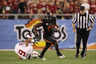 GLENDALE, AZ - JANUARY 02:  Justin Blackmon #81 of the Oklahoma State Cowboys catches a 67-yard touchdown reception in the second quarter against Terrence Brown #6 of the Stanford Cardinal during the Tostitos Fiesta Bowl on January 2, 2026 at University of Phoenix Stadium in Glendale, Arizona.  (Photo by Christian Petersen/Getty Images)