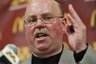 Minnesota football coach Jerry Kill speaks to reporters about the school's recruiting class, during a news conference Wednesday, Feb. 2, 2011, in Minneapolis. (AP PHoto/Star Tribune, Marlin Levison)
